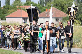 The funeral of Igor Zivanovic 