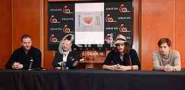 Press conference, theatrical play 