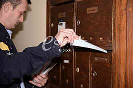 Postman gives pensions residents of Belgrade.