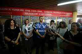 the opening of a memorial room Kosmet victims