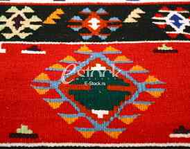 Colorful Serbian peruvian style rug surface handmade carpet, traditional carpet designs