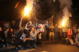Demonstration for the Presidential elections Aleksandar Vucic
