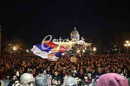 Protest ispred skupstine grada