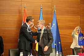 Press conference of Serbian Prime Minister Aleksandar Vucic