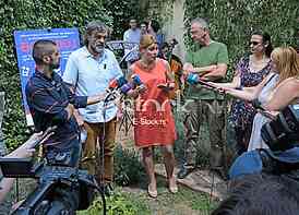 Emir Kusturica, Press conference about fourth music festival 