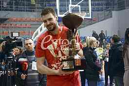 The final basketball game Korac Cup in Nis.