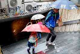 Rain in Belgrade, bad weather