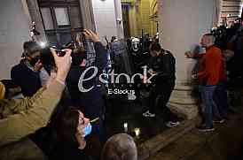 Protest ispred Skupstine Srbije