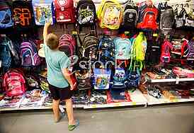 School supplies for the new school year, buying school supplies, the start of the new school year, notebooks, pencils, school supplies, Tempo stores, action, discount, for every school day full rang