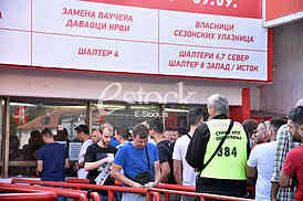 Selling tickets on stadium Marakana for the Champions League