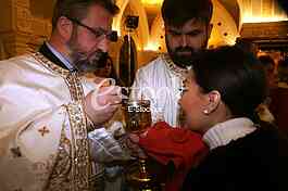 Easter liturgy at St. Sava