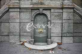 Street faucet with a lion head