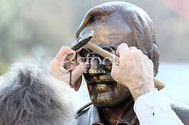  The monument to actor Dragan Nikolic