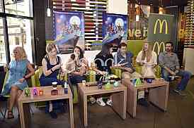 Press conference for the cartoon Hotel Transylvania third part