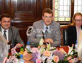 first official meeting International Monetary Fund with Serbia in the building of the National Bank of Serbia