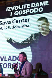 Vlado Georgijev, promotion of the concert in December
