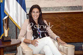  Milica Mandic and Vanja Stankovic  at the reception with the president of the state, Aleksandar Vucic
