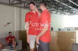 Basketball team of Serbia at the press conference