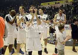 Partizan-Paok, (78:82), basketball game, FIBA league.
