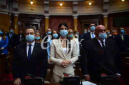Ivica Dacic, Dubravka Kralj, Dragan Markovic Palma