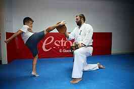 Training Kyokushin karate