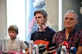 Movie King Peter the First, press conference
