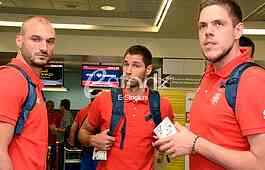 Serbian basketball team went to Argentina