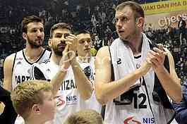 Partizan-Paok, (78:82), basketball game, FIBA league.