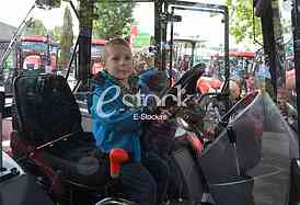 Agricultural machinery at fair