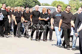 The funeral of Igor Zivanovic 