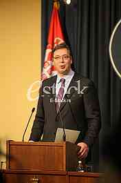 Prime Minister Aleksandar Vucic said today that he was sorry that Croatian officials will not review the facts and look truth in the eye and said that as of today, members of the government of Serbia to refrain from any kind of reaction to the statem