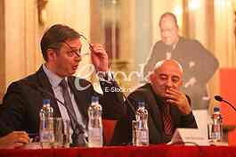 Serbian Prime Minister Aleksandar Vucic on the promotion of the book 