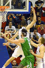 Basketball game between Partizan and Olimpija 