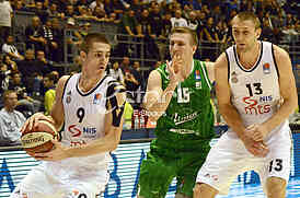 Basketball game between Partizan and Olimpija 