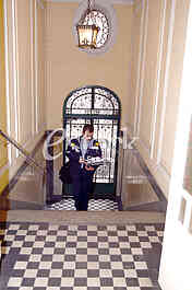 Postman gives pensions residents of Belgrade.