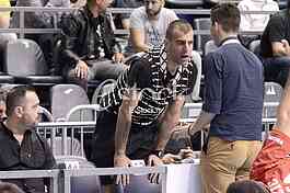 Partizan-Red Star, basketball derby game.