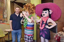 Press conference for the cartoon Hotel Transylvania third part