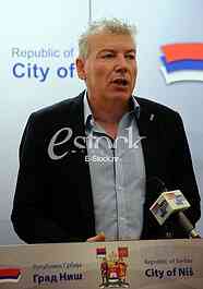 The French delegation in a visit to the city Nis