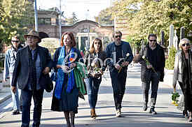 The funeral of actress Milena Dravic