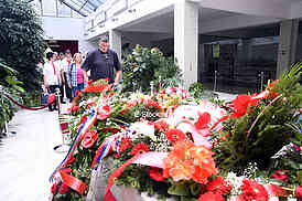 Celebrating 38 years since the death of Josip Broz Tito, the president of the SFRY in the House of Flowers.