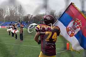 Derby between SBB Vukovi Beograd and Wild Boars Kragujevac