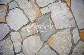 real stone wall and floor surface with cement