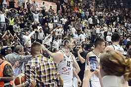  Partizan-Red Star, basketball derby game.
