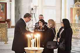 Aleksandar Vucic i Milena Popovic