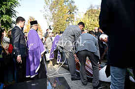 The funeral of actress Milena Dravic