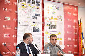 Press conference of Dragan Vucicevic s editorial staff on Dragan Djilas s pressures and attempts to quit newspapers