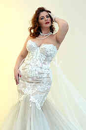 Salon wedding dress  White Fashion