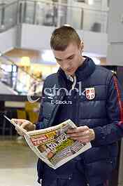  Serbia national football team at the airport traveling to the USA