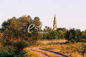 ečka village, vojvodina, serbia, banat