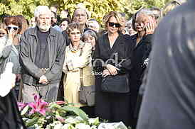 The funeral of actress Milena Dravic